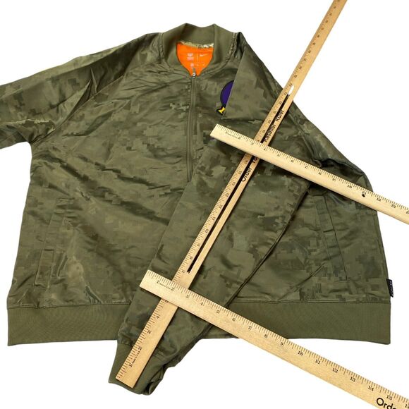 Minnesota Vikings Light Jacket BOYS XL Green Camo Nike NFL Football Sports - Picture 4 of 16